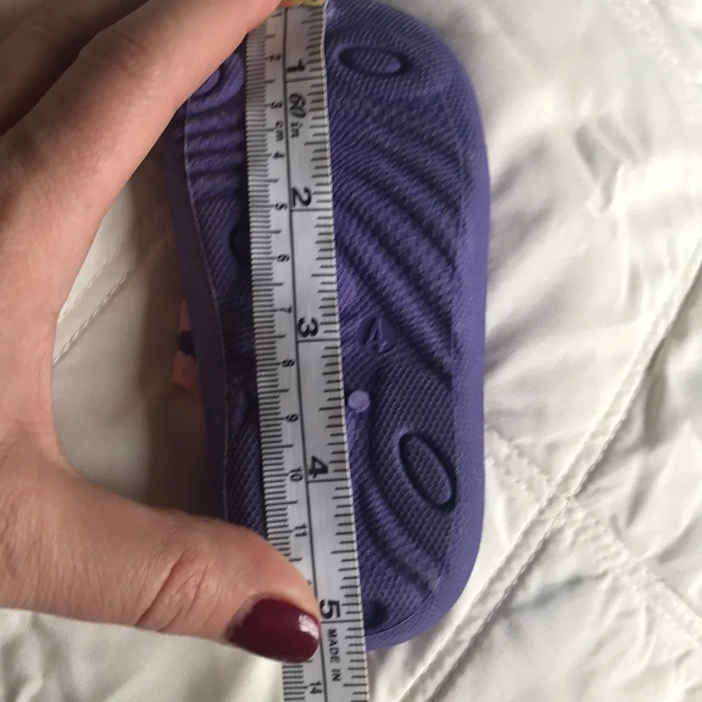 Baby Pool Shoes Purple Mary Jane Hook and Loop Baby size 4